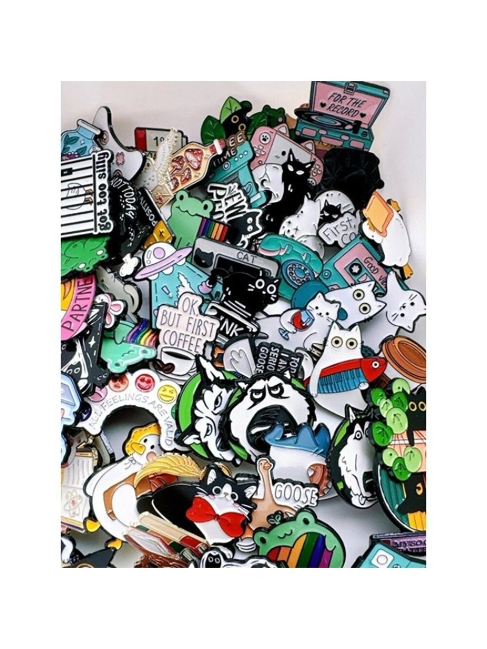 Enamel Pins Lot | Random 20 pcs Set